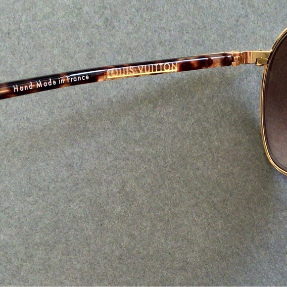 Louis Vuitton Conspiration Pilote Aviator Sunglasses Z0034U Hand Made in France - Picture 15 of 16